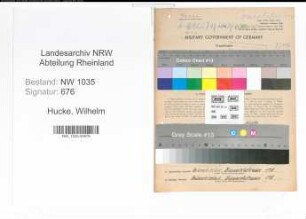 Entnazifizierung Wilhelm Hucke , geb. 03.10.1900 (Arbeiter)