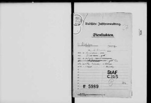 Böhler, Franz Dr.; Amtsgerichtsrat; geb. 15.2.1908 in St. Blasien