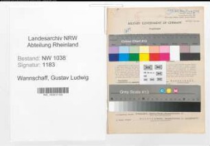 Entnazifizierung Gustav Ludwig Wannschaff , geb. 04.08.1905 (Geschaeftsmitinhaber)