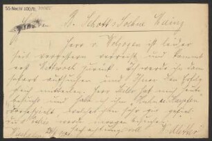 Brief an B. Schott's Söhne : 24.06.1901