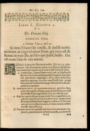 §. 3. De Deitate Filii.