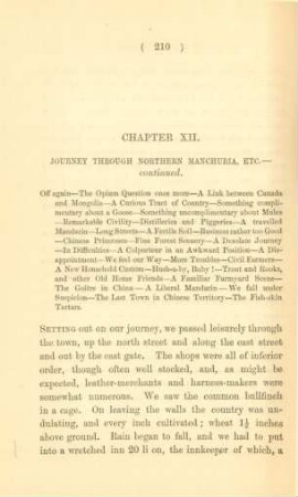 Chapter XII. Journey through Northern Manchuria, etc. - continued