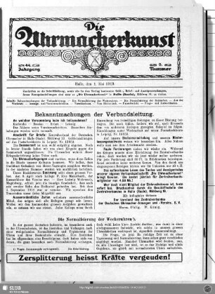 Die Normalisierung der Weckeruhren