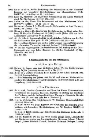 3. Kirchengeschichte seit der Reformation