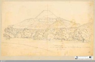 Hohenstauffen von dem Weeg v. Göpp. dahin, auf der Höhenfläche, ehe man in Wald kommt : 11. Aug. 1813