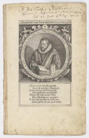 Bildnis des Iohannis Fridericus Christiarus