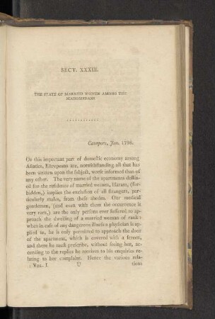 Sect. XXXIII. The State of Married Women among the Mahomedans.