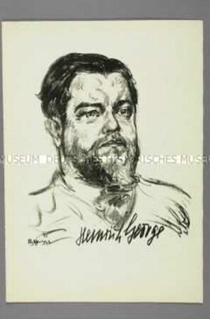 Bildnis des Schauspielers Heinrich George (d.i. Heinz Georg Schulz)