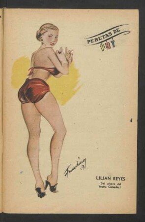Lilian Reyes (del elenco del teatro Comedia) - [Caricatura] : Pebetas de PBT
