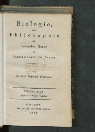 Bd. 5: Mit vier Kupfertafeln