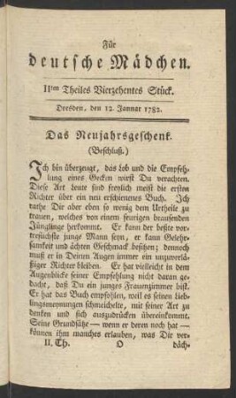 IIten Theiles Vierzehentes Stück