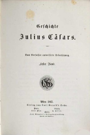 Geschichte Julius Cäsars, 1