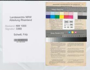 Entnazifizierung Fritz Schwill, geb. 30.03.1904 (Staedt.Strassenmeister)