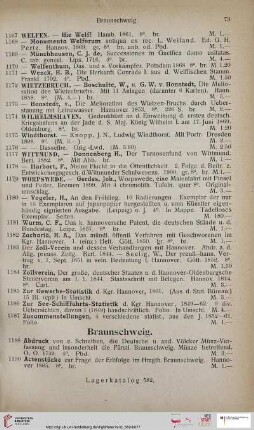 Braunschweig (Nr. 1188 - 1407)