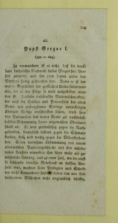 20. Papst Gregor I. (590-604)