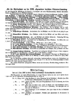 Mittheilung