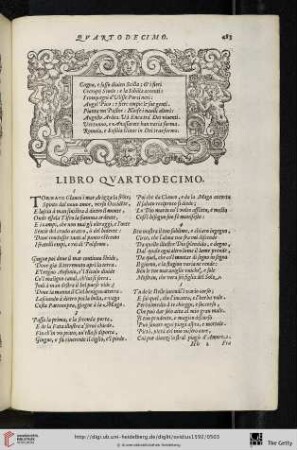 Libro quartodecimo [1-337]