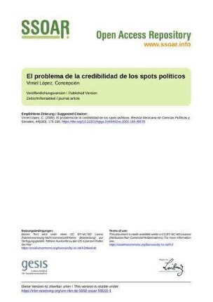 El problema de la credibilidad de los spots políticos