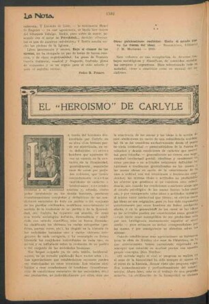 El "heroismi" de Carlyle