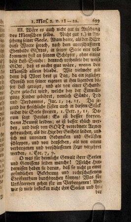 698-708, III. Ware es auch nicht gut in Ansehung des ...