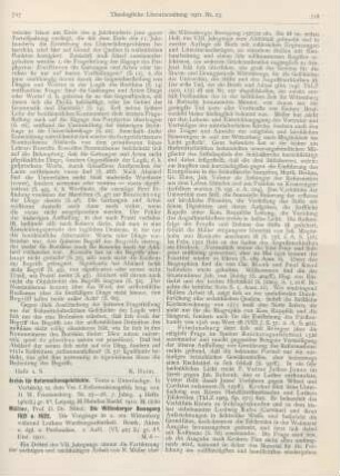 717-720 [Rezension] Müller, Nikolaus, Die Wittenberger Bewegung 1521 u. 1522. 2. Aufl