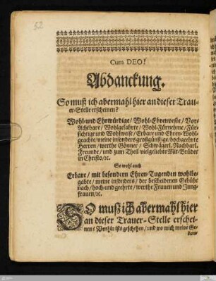 Abdanckung