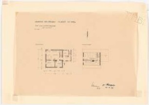 Einfamilienhaus, Hallstadt: Grundriss EG, OG 1:100
