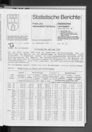 Großhandel Mai bis Juni 1984 : Lfd. Nr. 58