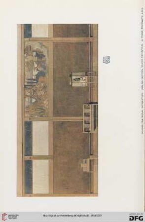34: Frank Brangwyn's scheme for the decoration of the British section at the Venice Exhibition
