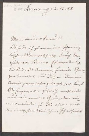 Brief an Heinrich von Herzogenberg : 04.12.1898
