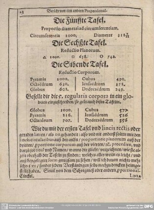 Die Sechßte Tafel.
