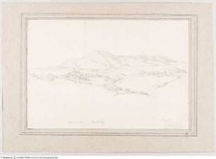 Castel Gandolfo und der Monte Cavo von Westen