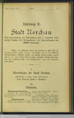 II. Behördenverzeichnis : II. Behörden