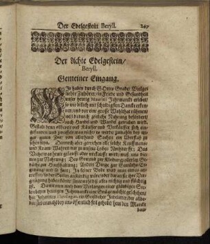 Der Achte Edelgestein/ Beryll.