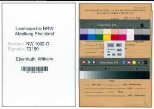 Entnazifizierung Wilhelm Eisenhuth, geb. 03.04.1901 ()