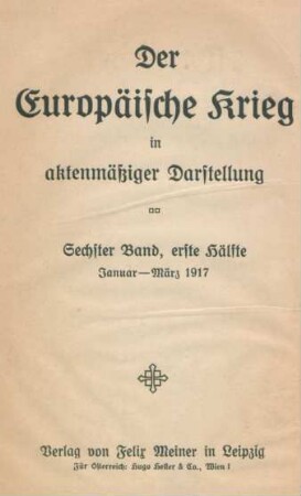 Bd. 6, Hälfte 1: Januar - März 1917
