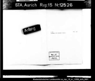 Unordnungen in der Synagoge in Aurich