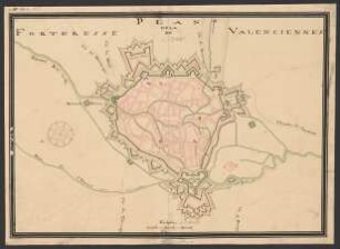 Plan de la forteresse de Valenciennes