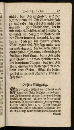 45-52, Erster Eingang; Zweyter Eingang
