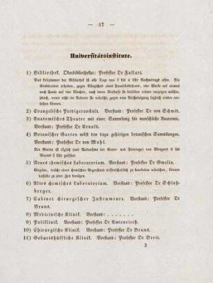 17-18, Universitätsinstitute