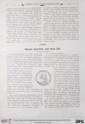 Wenzel Jamnitzer und seine Zeit