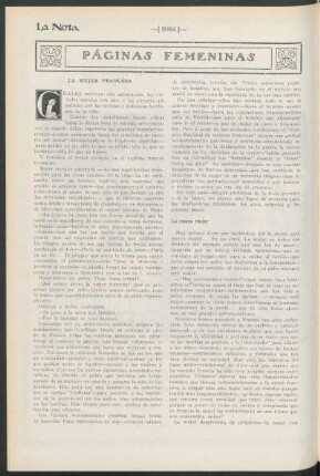 Páginas femeninas