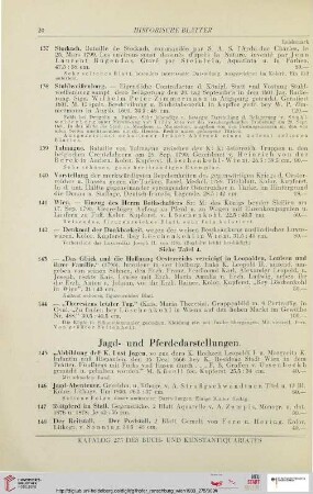 Jagd- und Pferdedarstellungen (Nr. 145-150)