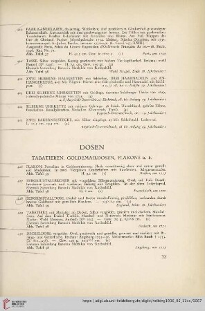 Dosen (Nr. 426-436)