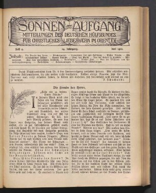Heft 9. 14. Jahrgang. Juni 1912