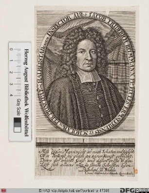 Bildnis Jacob Friedrich Reimmann