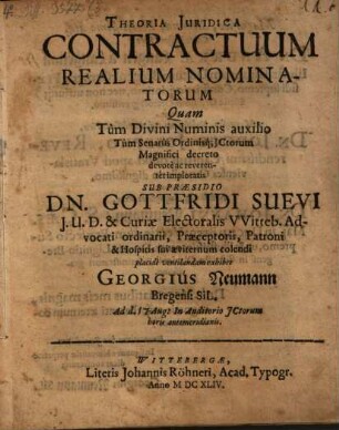 Theoria iur. contractuum realium nominatorum