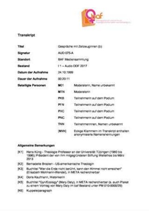 "30 Jahre Neue Frauenbewegung in Tübingen" , Podium 2/2 mit Moltmann-Wendel, Balbarischky, Alfonsi, Barz zur Ausstellung "In Bewegung" in der Tübinger Kulturhalle