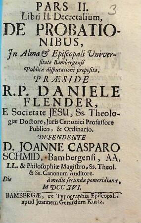 Pars II. libri II. decretalium de probationibus