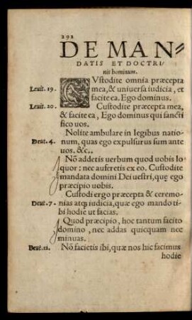 De Mandatis Et Doctrinis hominum.